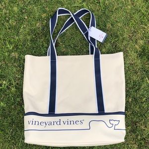 Vineyard vines target beach tote bag cream NWT